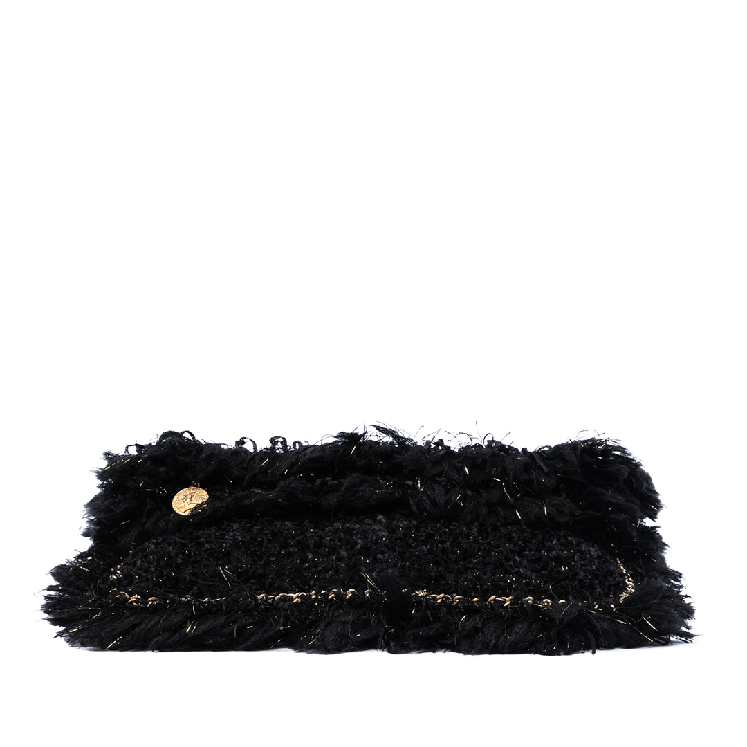 Chanel Paris Cosmopolite Tweed Fringe Pochette