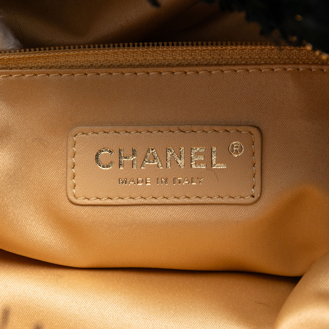 Chanel Paris Cosmopolite Tweed Fringe Pochette