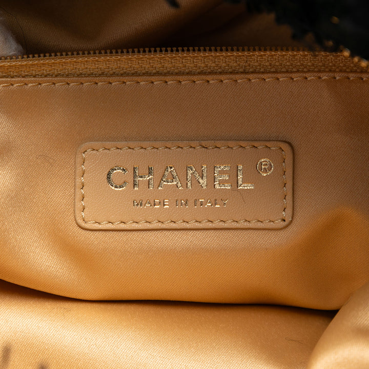 Chanel Paris Cosmopolite Tweed Fringe Pochette