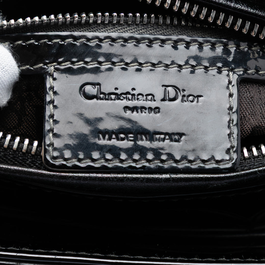 Dior Medium Cuir verni Cannage Lady Dior