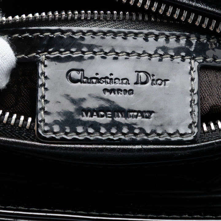 Dior Medium Cuir verni Cannage Lady Dior
