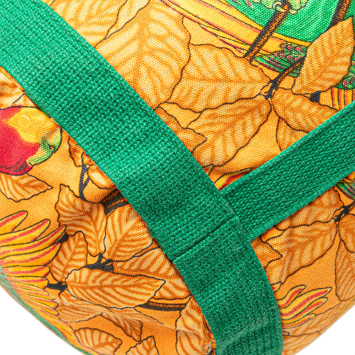 Toile Les Perroquets Bucket Bag Orange - Gaby Paris