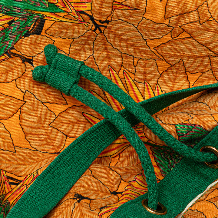 Toile Les Perroquets Bucket Bag Orange - Gaby Paris