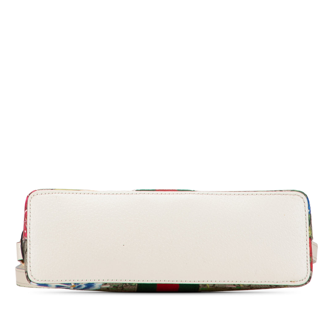 Gucci Small GG Supreme Web Flora Ophidia Dome Sac porté croisé