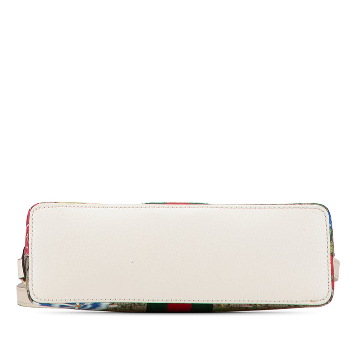 Gucci Small GG Supreme Web Flora Ophidia Dome Sac porté croisé