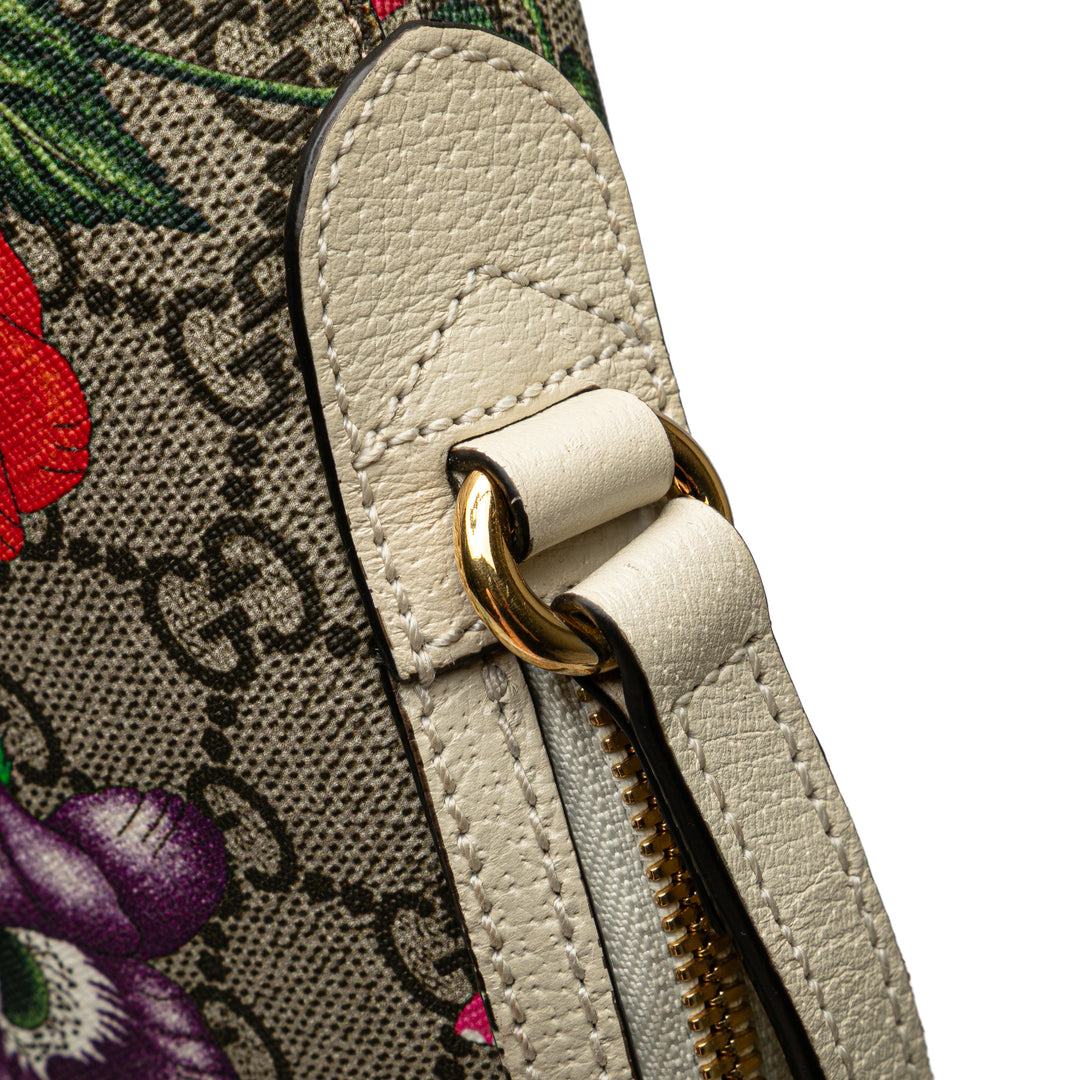 Gucci Small GG Supreme Web Flora Ophidia Dome Sac porté croisé