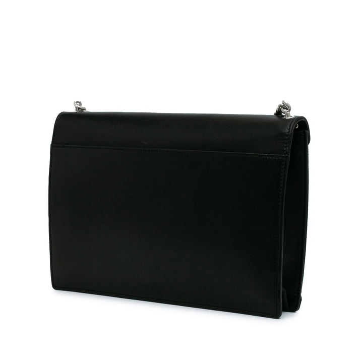 Quilted Lambskin Studded Monogram Gaby Shoulder Bag Black - Gaby Paris