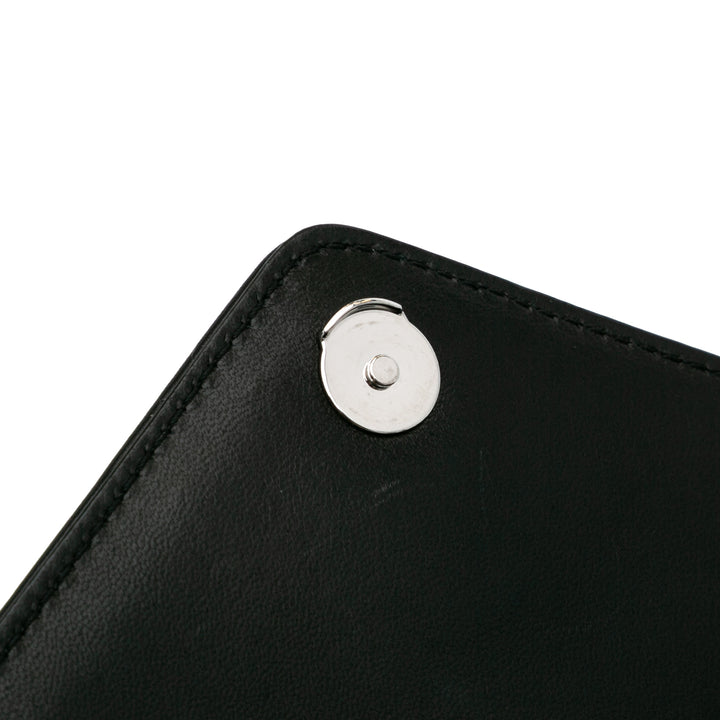 Quilted Lambskin Studded Monogram Gaby Shoulder Bag Black - Gaby Paris