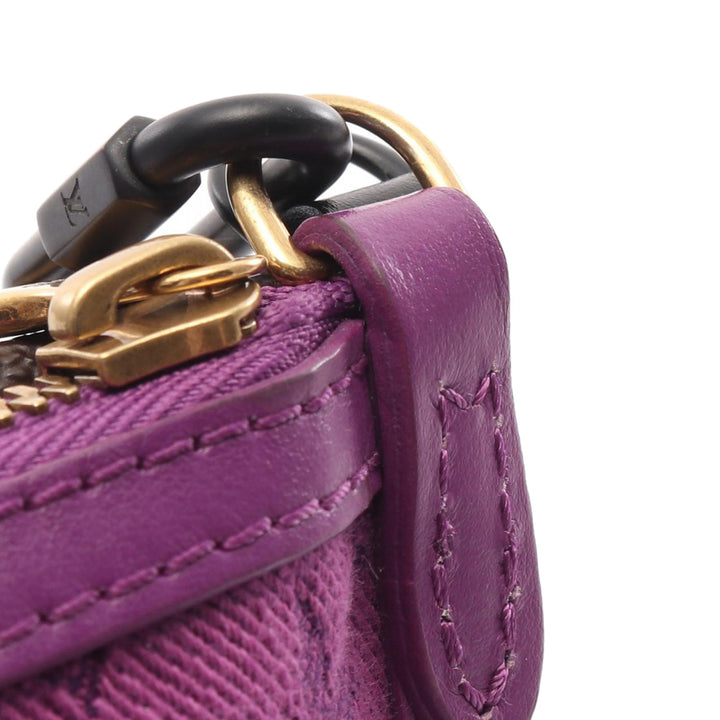 Monogram Double Flat Messenger Brown - Gaby Paris