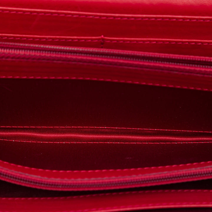 Chanel Sac porté épaule CC Matelassé East West Wallet on Chain Rouge – vue 4 – GABY PARIS