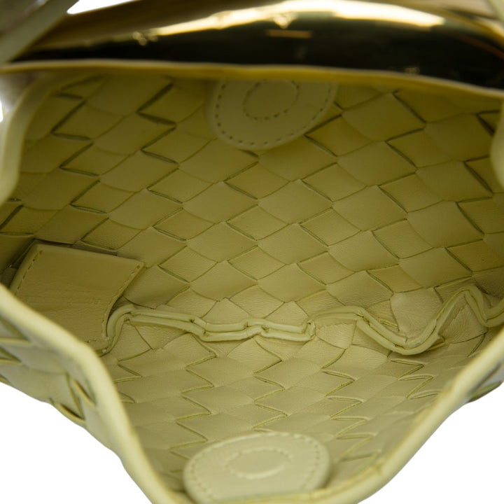 Intrecciato Sardine Mini nappa Jaune