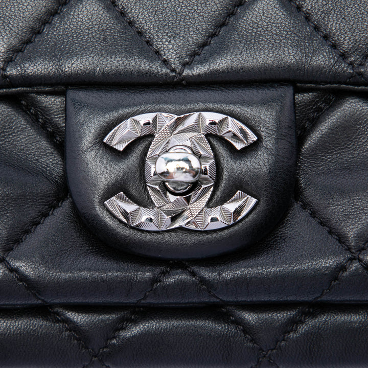 Chanel CC Matelassé Mineral Nights à rabat Cuir d'agneau
