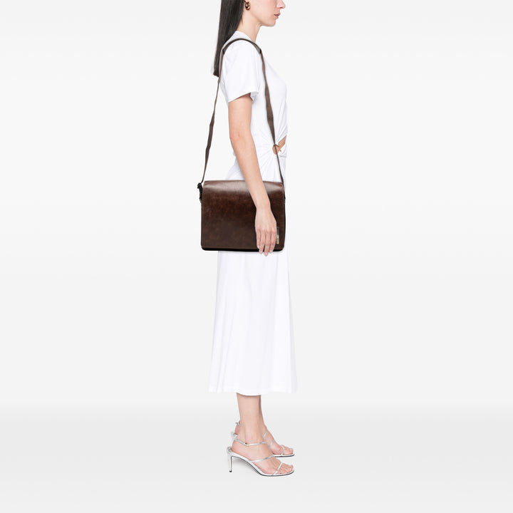 Cartier Sac bandoulière Santos Messenger Marron – vue 6 – GABY PARIS