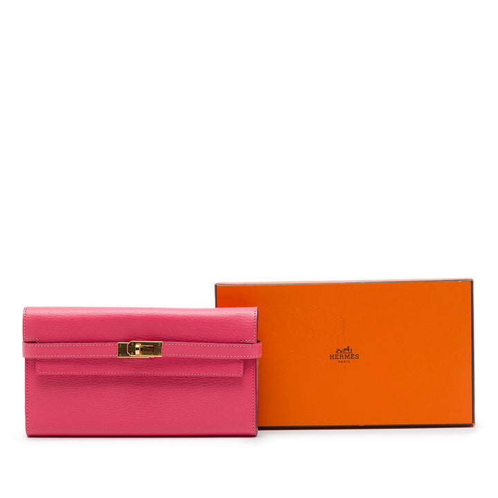 Hermès Chevre Mysore Kelly Longue Portefeuille