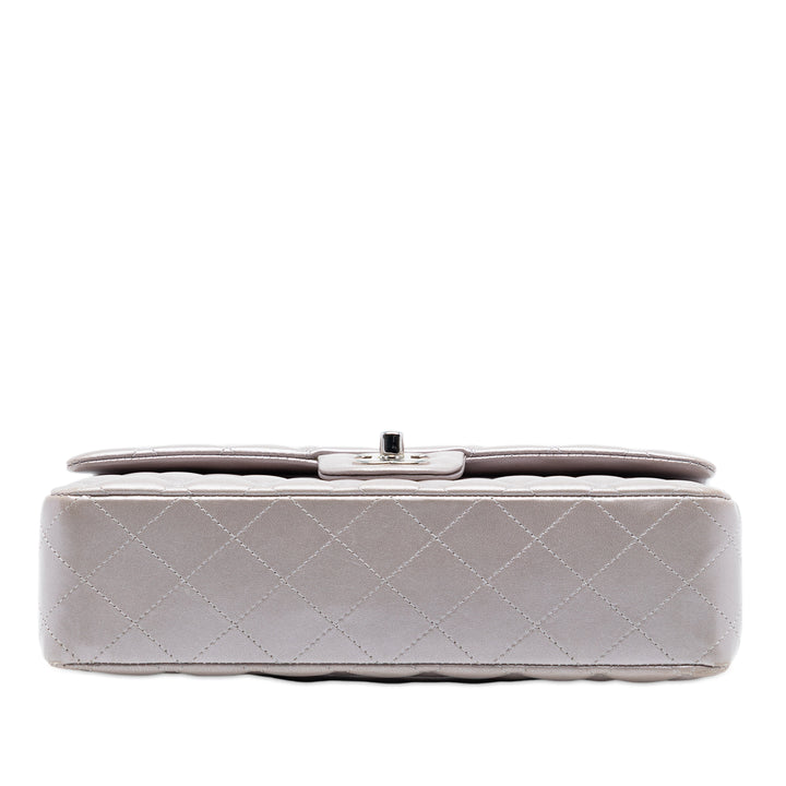 Chanel Medium Classic Metallic Cuir d’agneau Double rabat