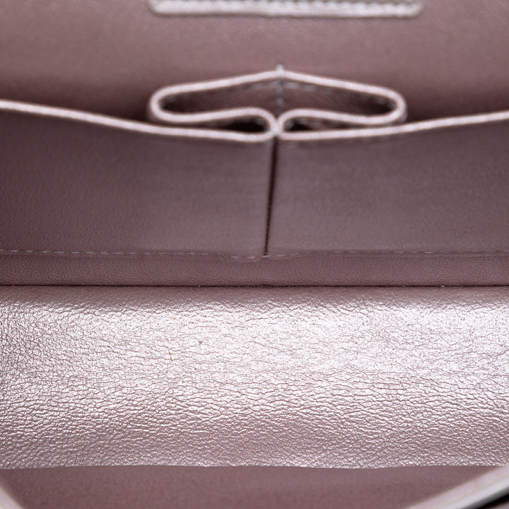 Chanel Medium Classic Metallic Cuir d’agneau Double rabat