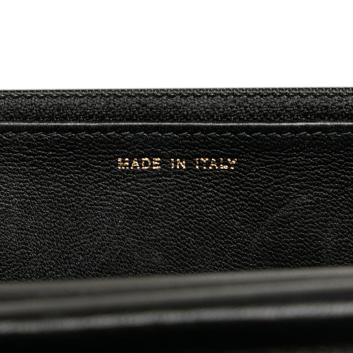 CC Studded Lambskin Wallet on Chain Black - Gaby Paris