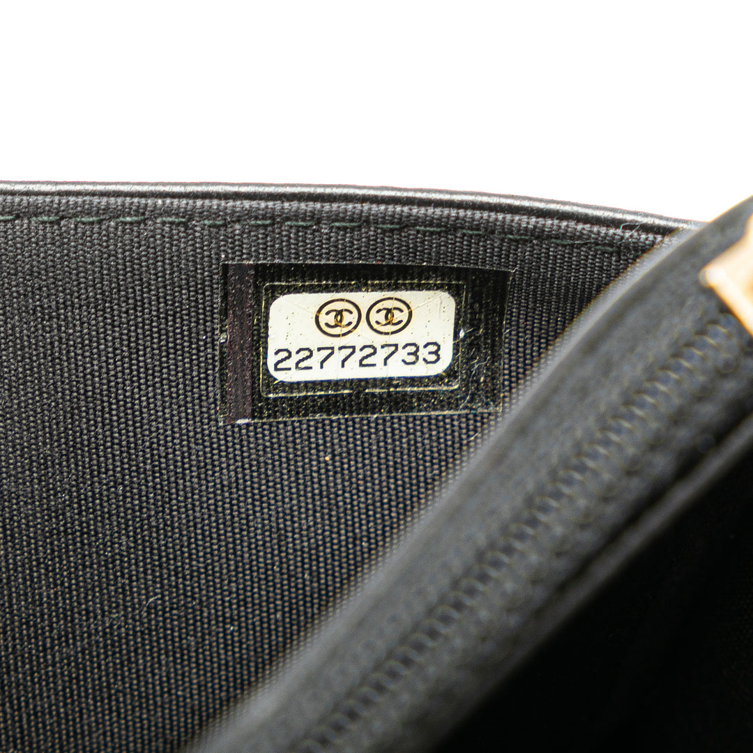 CC Studded Lambskin Wallet on Chain Black - Gaby Paris