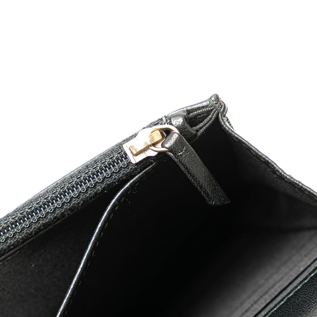 CC Studded Lambskin Wallet on Chain Black - Gaby Paris