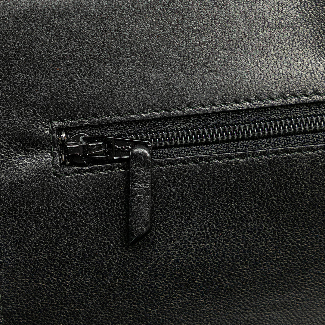 CC Studded Lambskin Wallet on Chain Black - Gaby Paris