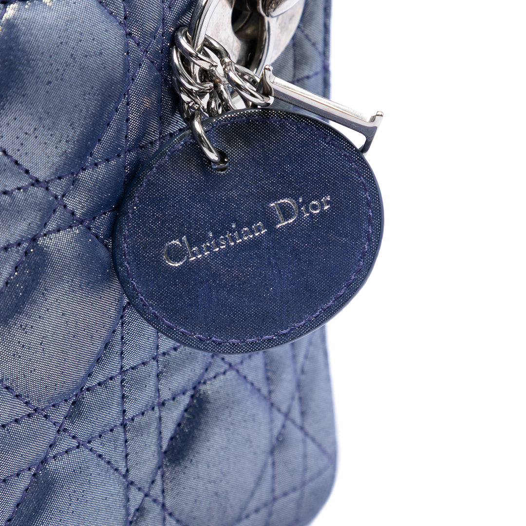 Dior Mini Iridescent Cuir d’agneau Cannage Lady Dior