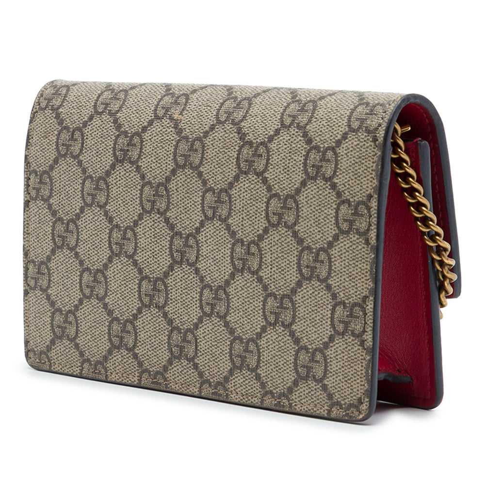 Gucci Sac bandoulière Cherry GG Supreme Mini Beige – vue 2 – GABY PARIS