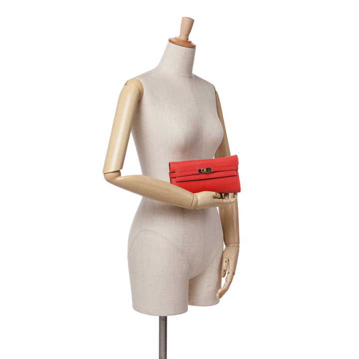 Chevre Mysore Kelly Longue Wallet Red - Gaby Paris