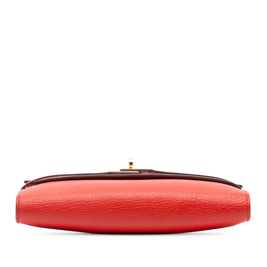 Chevre Mysore Kelly Longue Wallet Red - Gaby Paris