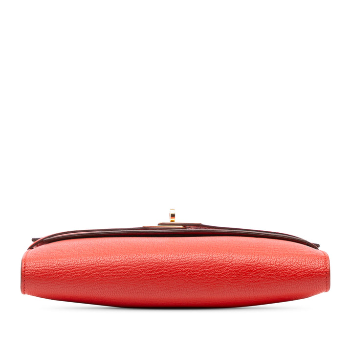 Chevre Mysore Kelly Longue Wallet Red - Gaby Paris