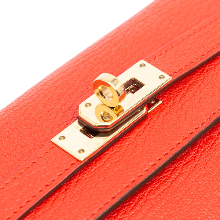 Chevre Mysore Kelly Longue Wallet Red - Gaby Paris