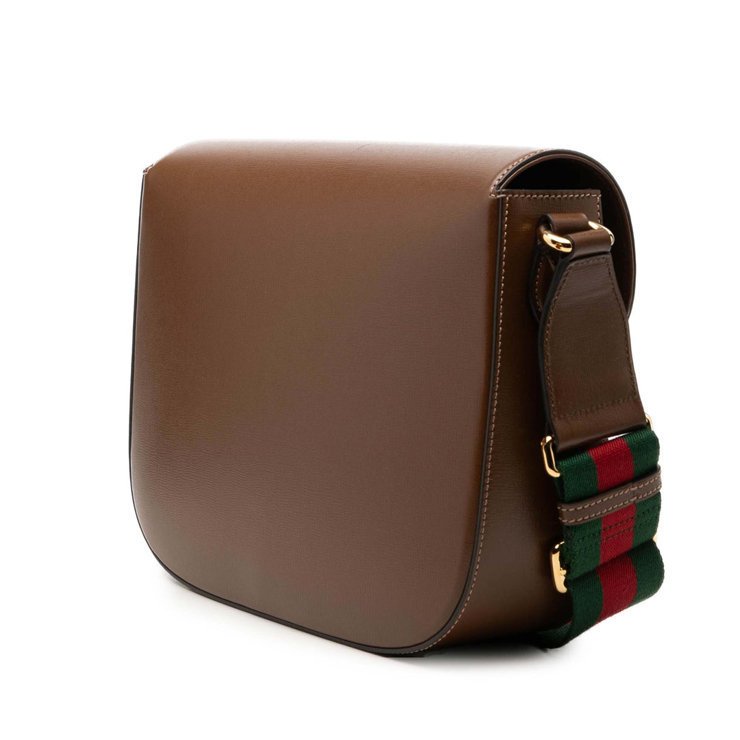 Web Horsebit 1955 Sac Grand Cuir de veau Marron