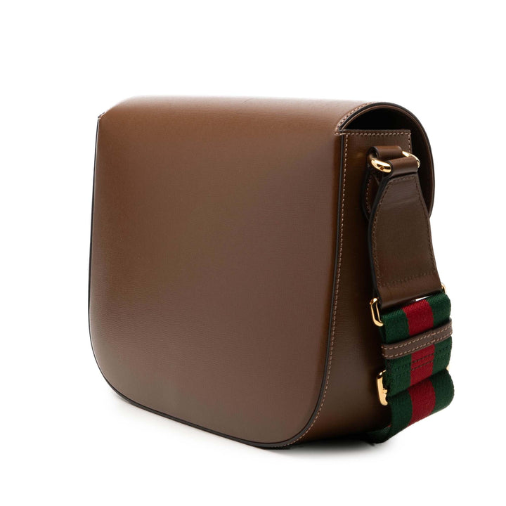 Web Horsebit 1955 Sac Grand Cuir de veau Marron