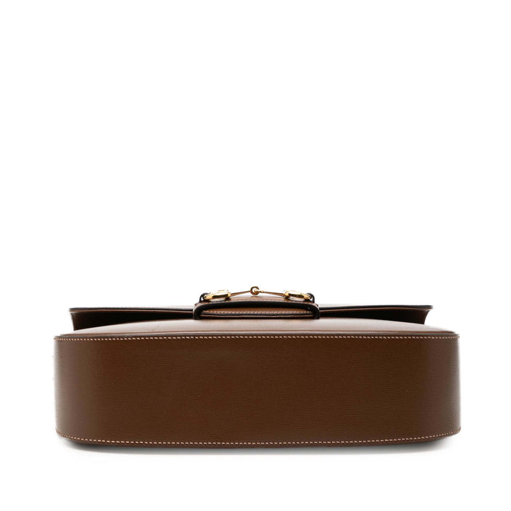Web Horsebit 1955 Sac Grand Cuir de veau Marron