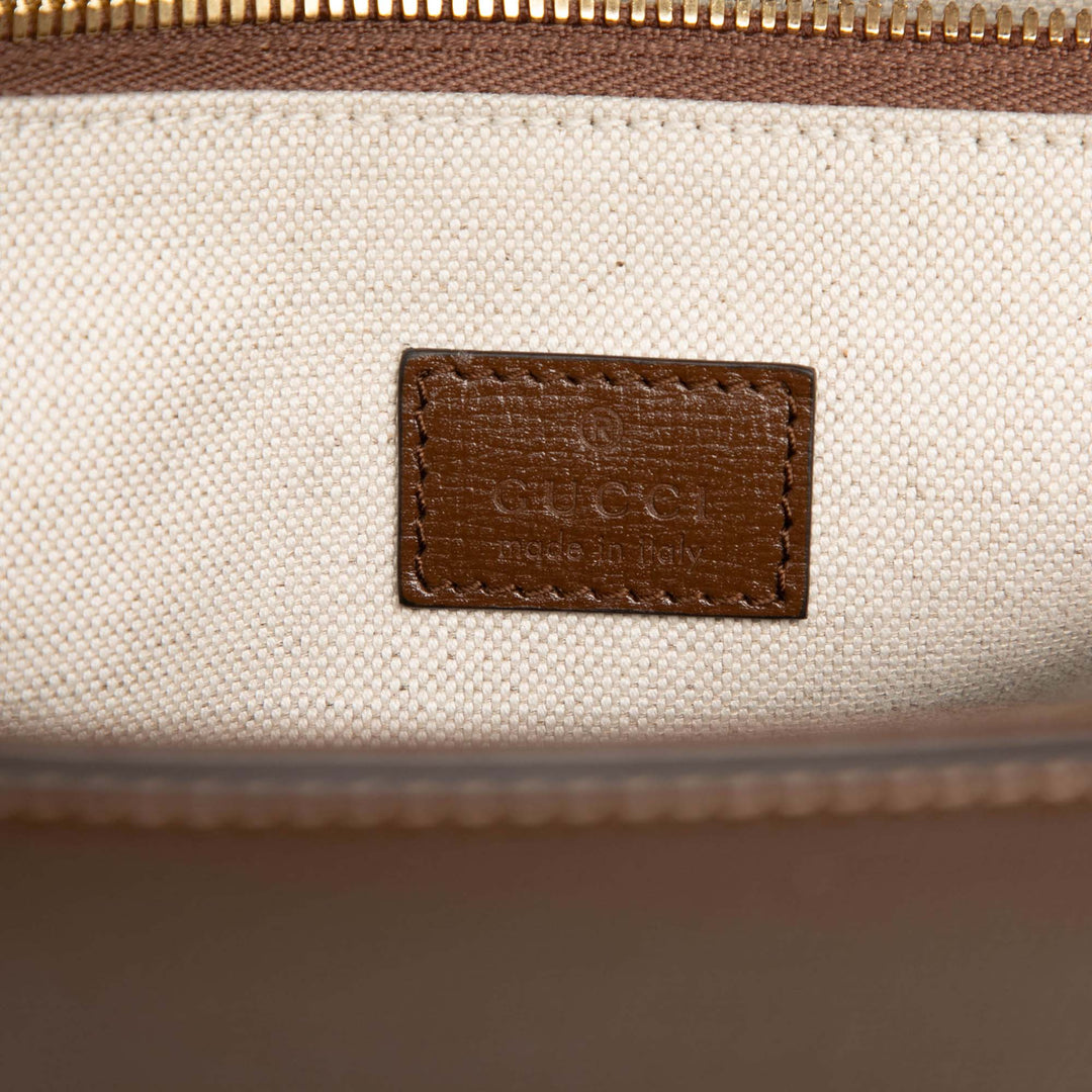Web Horsebit 1955 Sac Grand Cuir de veau Marron