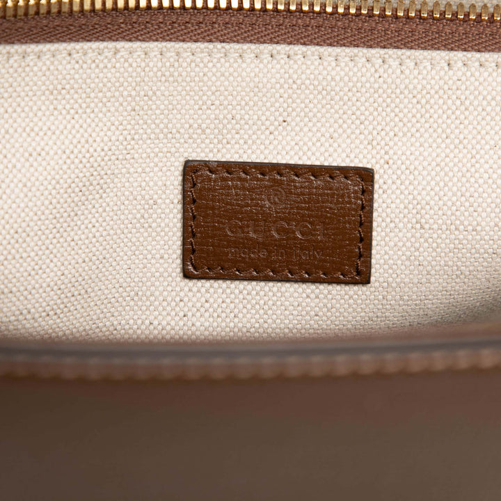 Web Horsebit 1955 Sac Grand Cuir de veau Marron