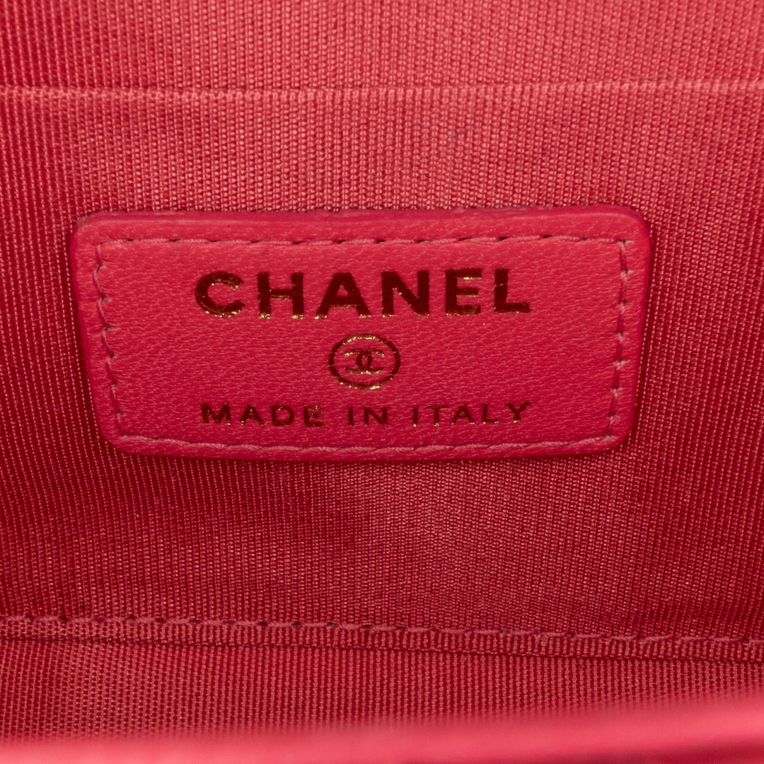 Chanel Mini Cuir d’agneau Trendy CC Pochette With Chain Rose