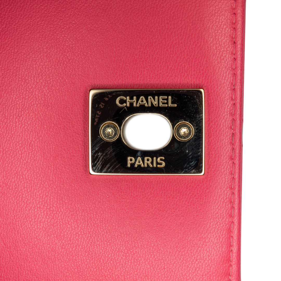 Chanel Mini Cuir d’agneau Trendy CC Pochette With Chain Rose