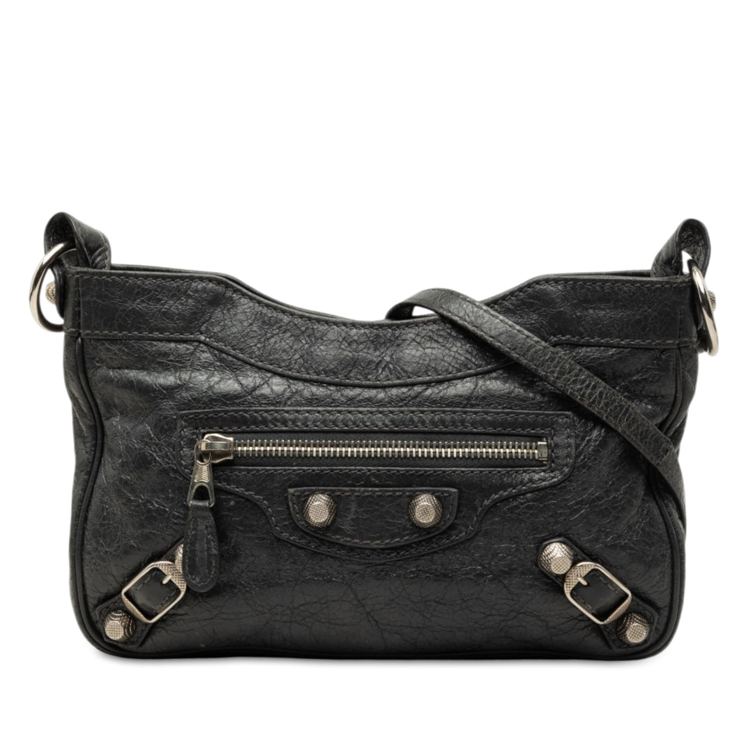 Motocross Giant 12 Hip Sac Cuir d'agneau Noir