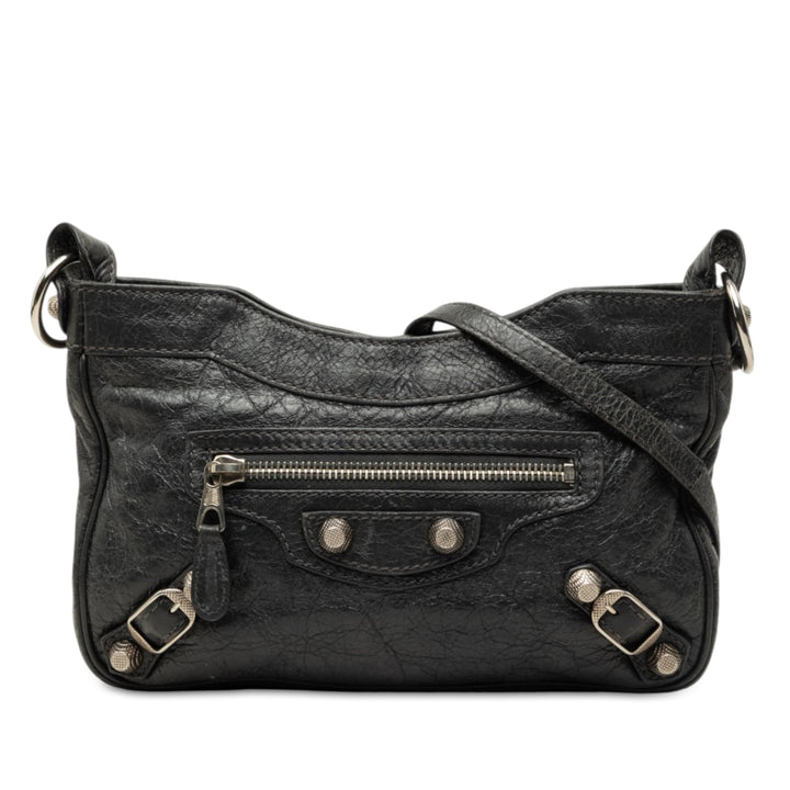 Motocross Giant 12 Hip Sac Cuir d'agneau Noir