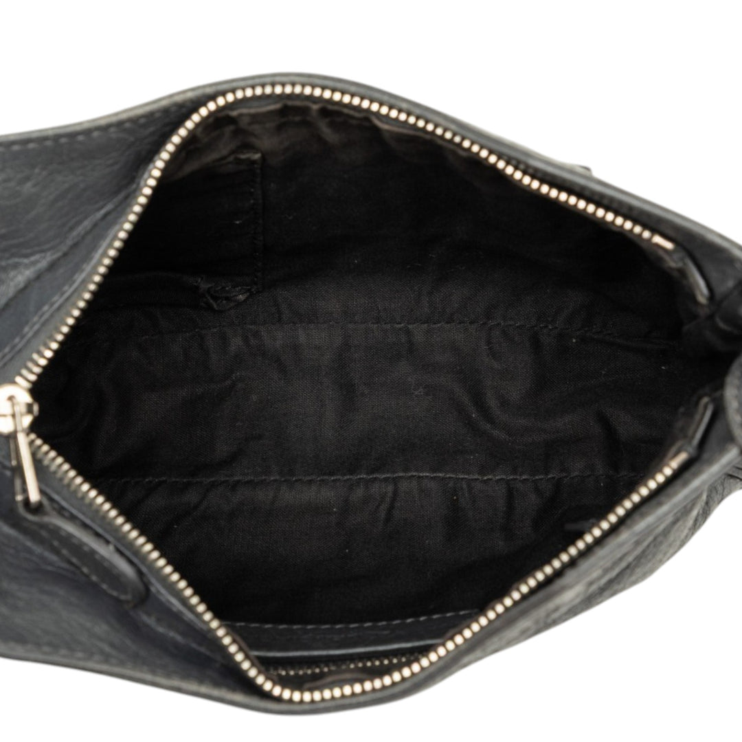 Motocross Giant 12 Hip Sac Cuir d'agneau Noir
