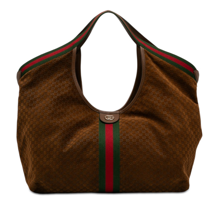 Gucci Large GG Daim Web Giglio Cabas