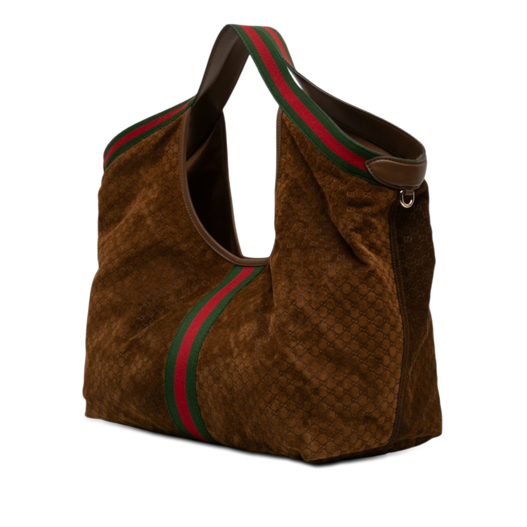 Gucci Large GG Daim Web Giglio Cabas