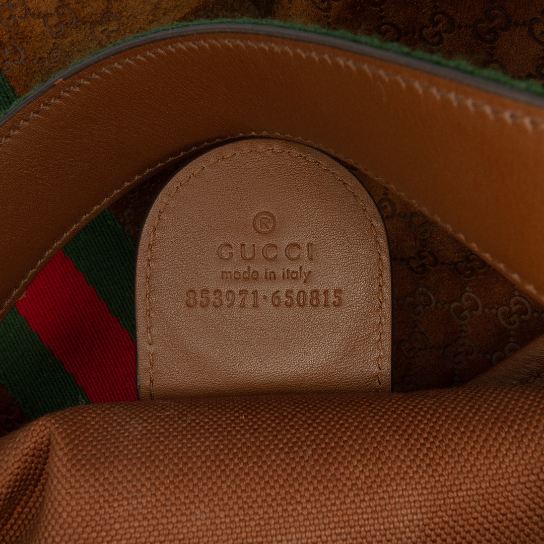 Gucci Large GG Daim Web Giglio Cabas