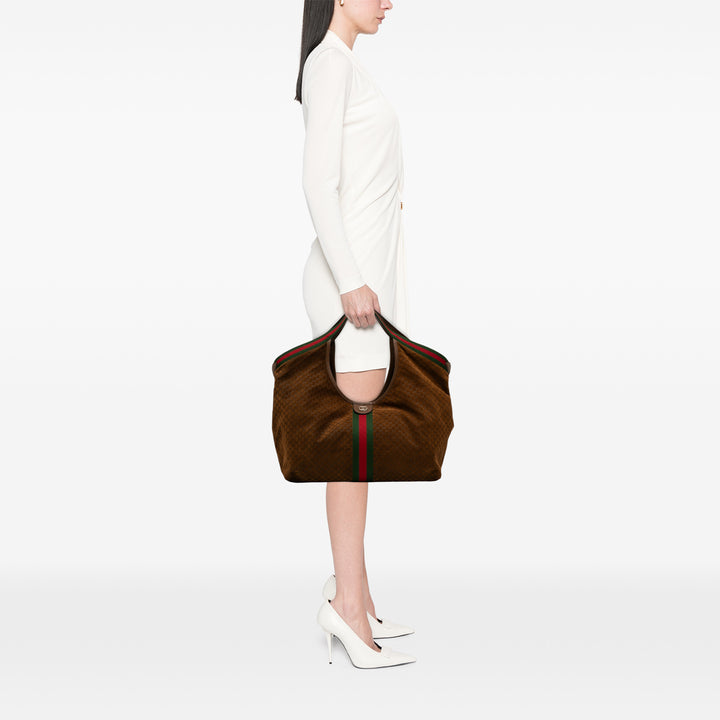 Gucci Large GG Daim Web Giglio Cabas