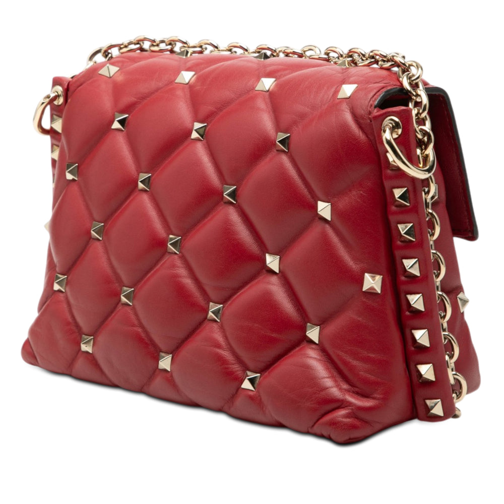 Valentino Candystud Sac nappa Rouge – vue 2 – GABY PARIS