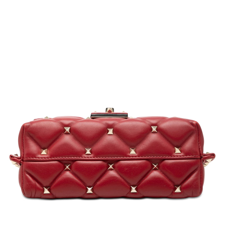 Valentino Candystud Sac nappa Rouge – vue 3 – GABY PARIS