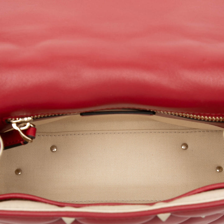 Valentino Candystud Sac nappa Rouge – vue 4 – GABY PARIS