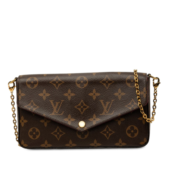 Pochette Felicie Monogram Marron