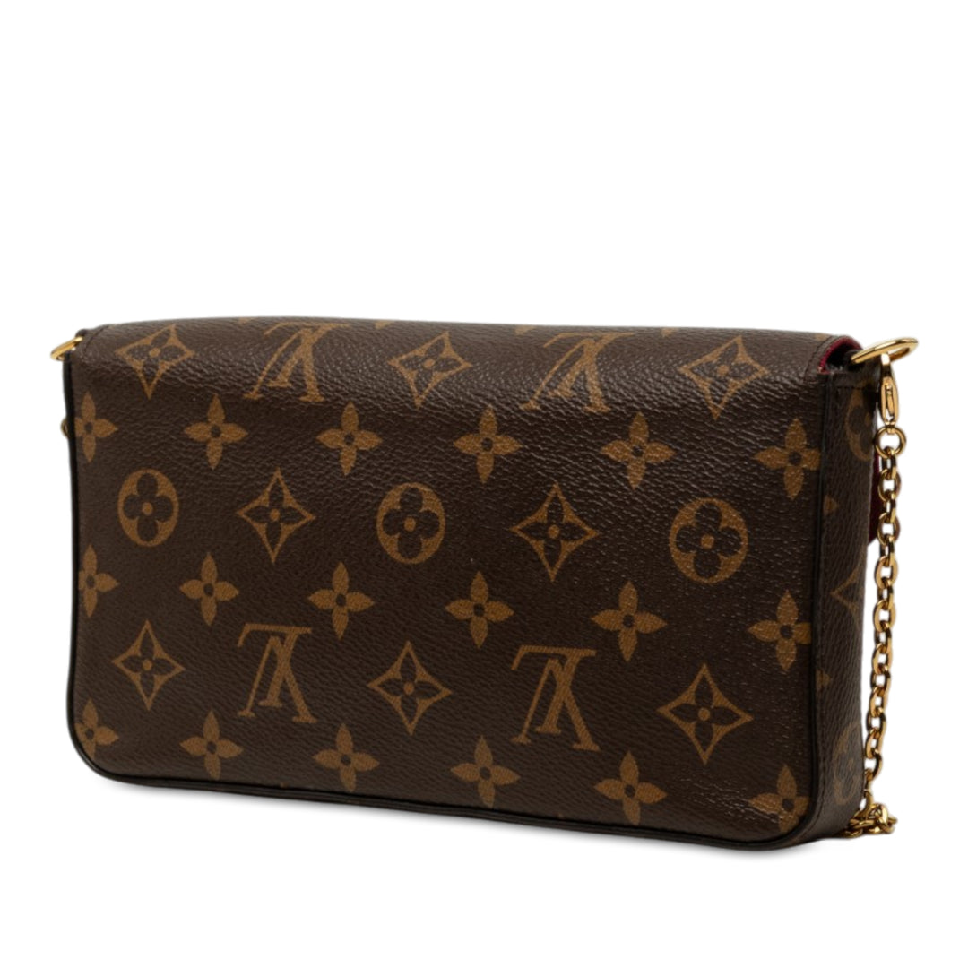 Pochette Felicie Monogram Marron