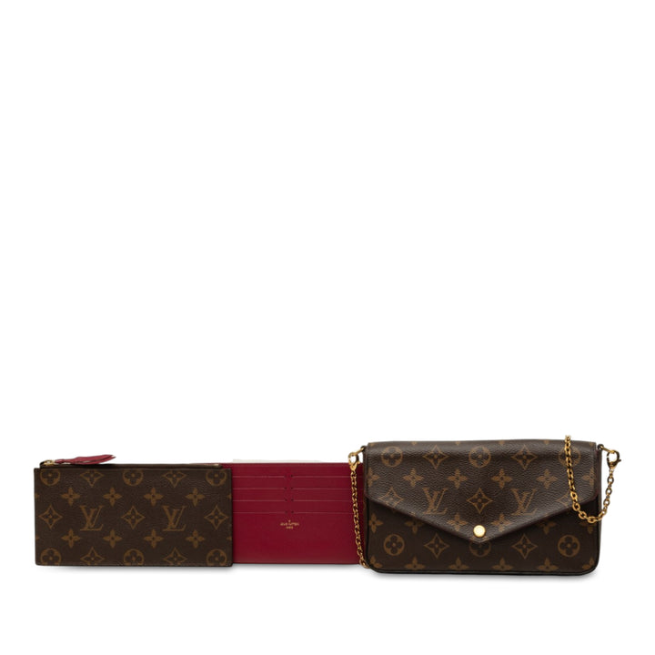 Pochette Felicie Monogram Marron